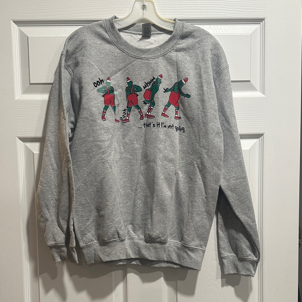 Gray Grinch Graphic Crew